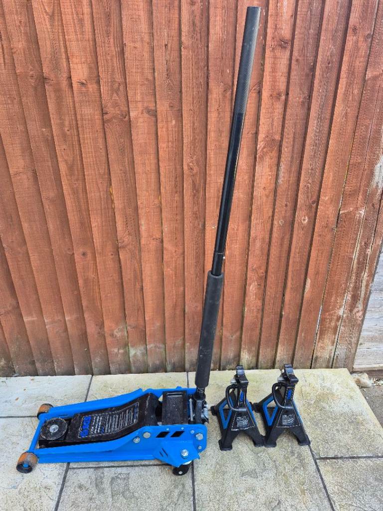 3 Tonne Low Profile Trolley Jack | 2x 3 Tonne Axle Stands