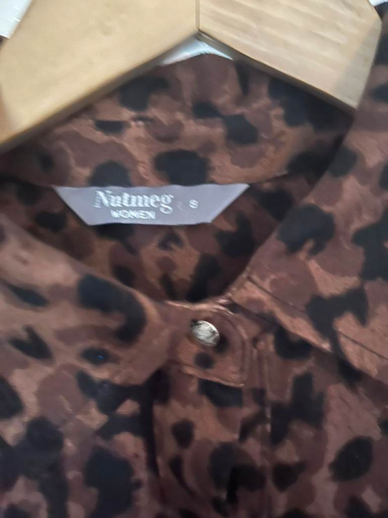 Nutmeg Women's Leopard Print Midi Dress – Good Condition