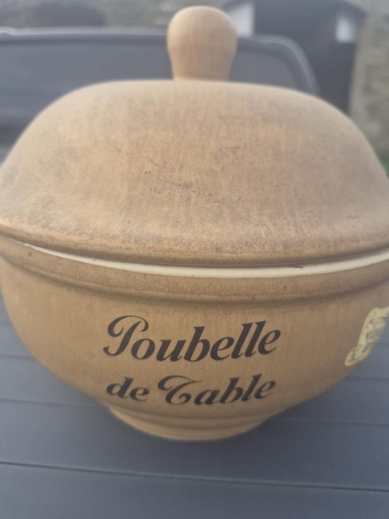 Rhodaceram "Poubelle de Table" Ceramic Bowl with Lid