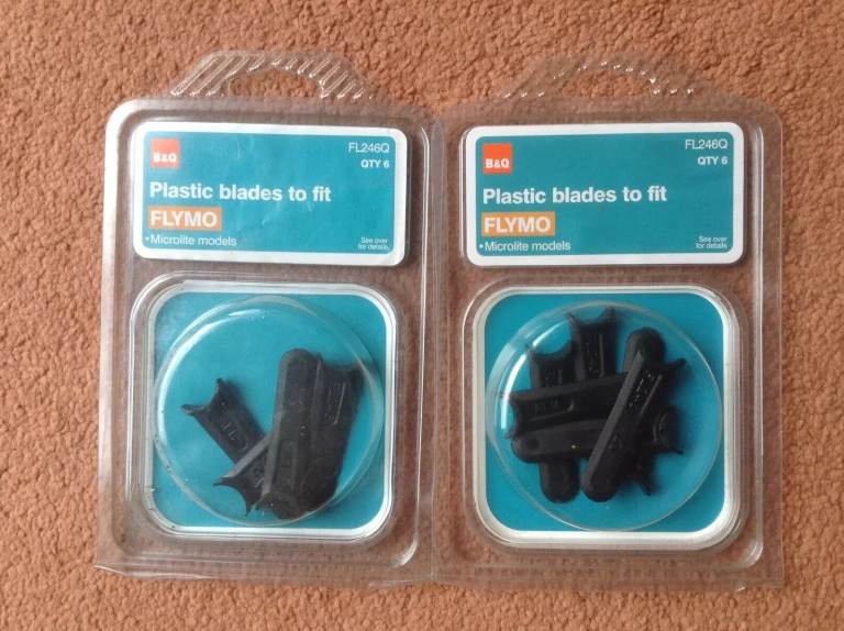 10x B&Q FL246Q Plastic Blades for Flymo Microlite models (NEW)