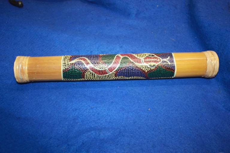 Bamboo Rain Stick / Shaker ~ Snake Theme ~ 400mm Long ~ £25 ono