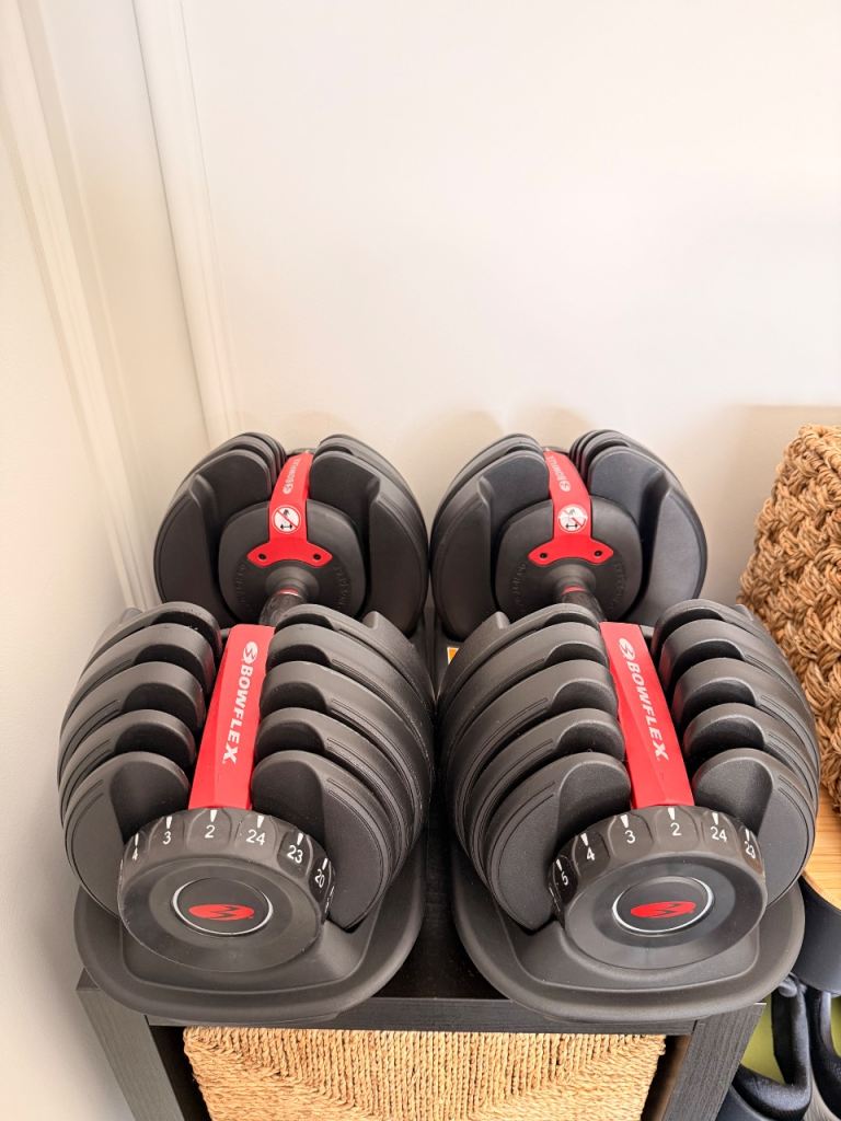 Bowflex SelectTech 552 Adjustable Dumbbells - Pair, Good Condition
