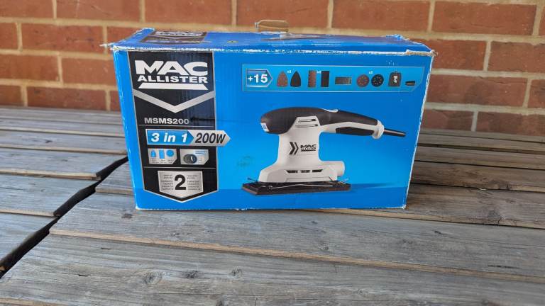 **TAKEN** Mac Allister MSM5200 3-in-1 200W Sander – NEW in Box | in ...