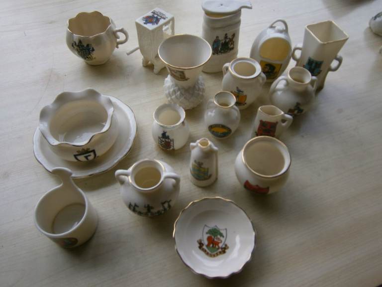 Goss crested china collection - job lot - pots cups saucers melonware animals OFFERS ?