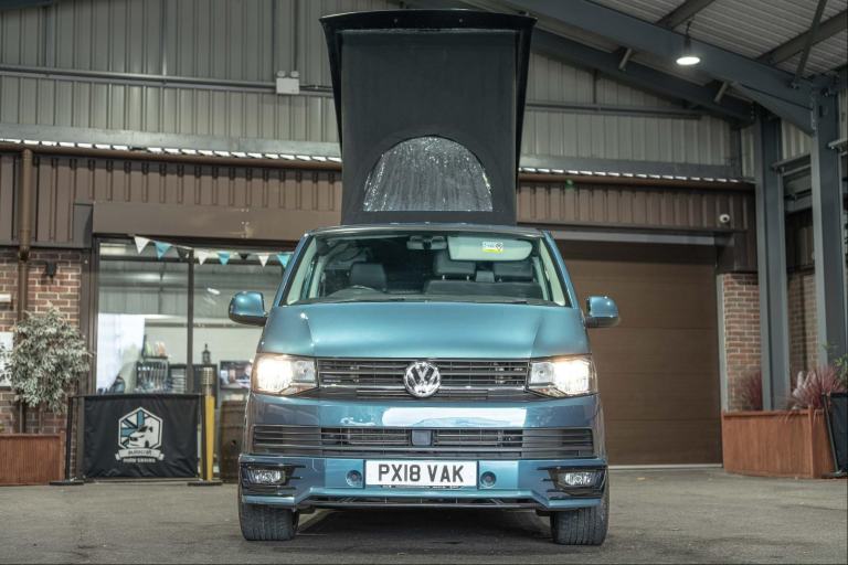  Volkswagen Transporter Stunning Bamboo Green T6 Campervan Conversion
