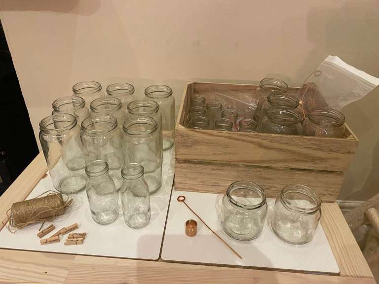 Wedding decoration glassware and table sign holders