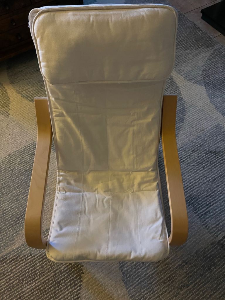 IKEA Children’s POÄNG Armchair – Birch Frame with Cream Cover