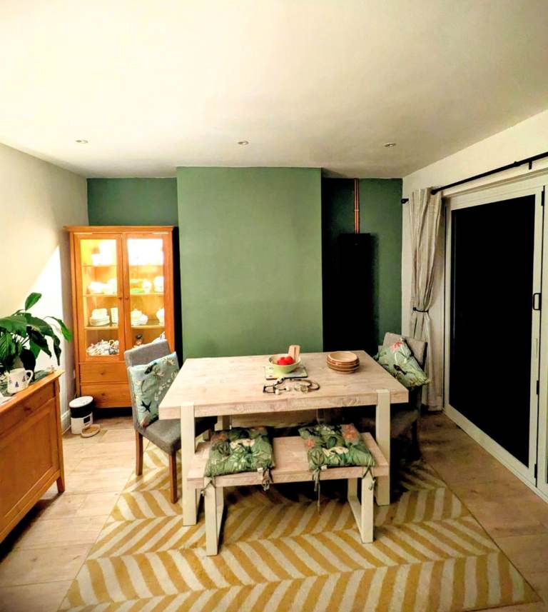Next dining room table and bench set 