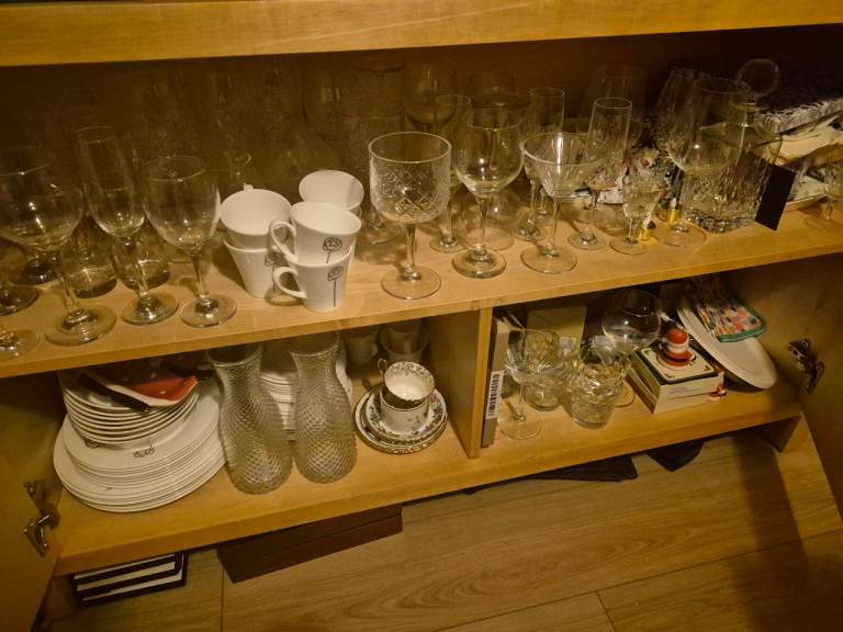 Table, Tall Unit and Sideboard 