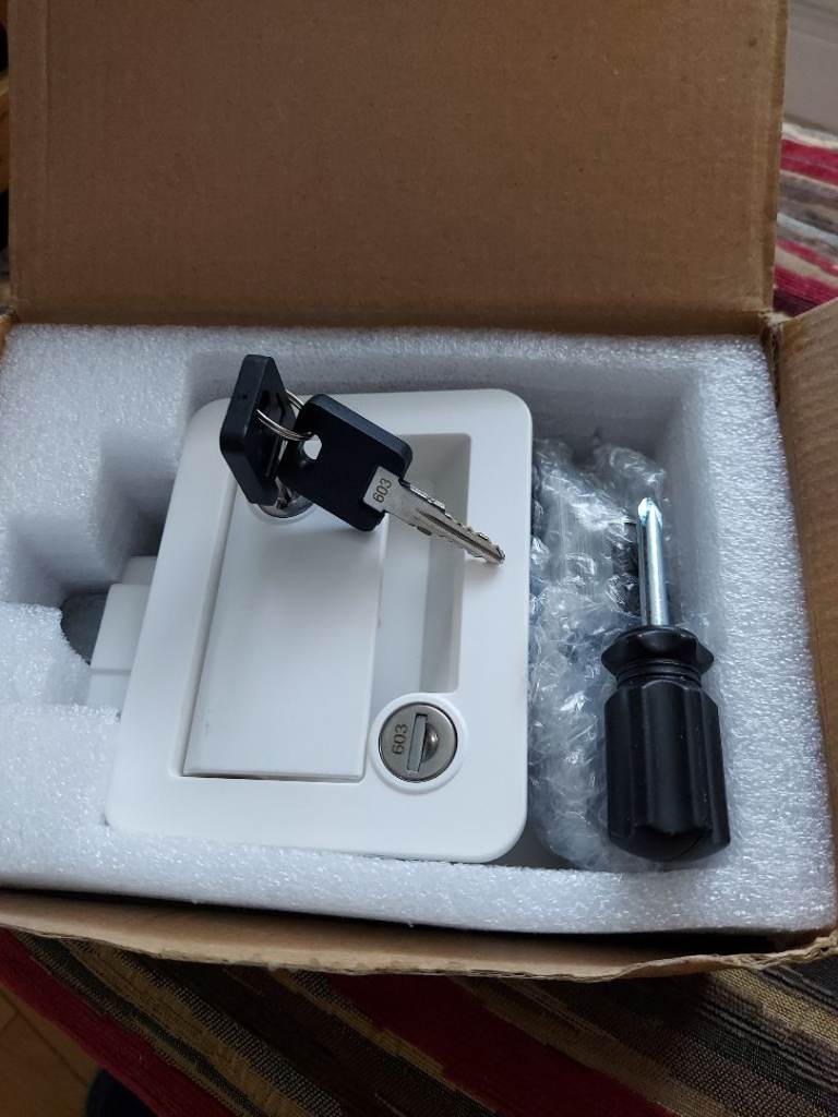 RV paddle entry door lock