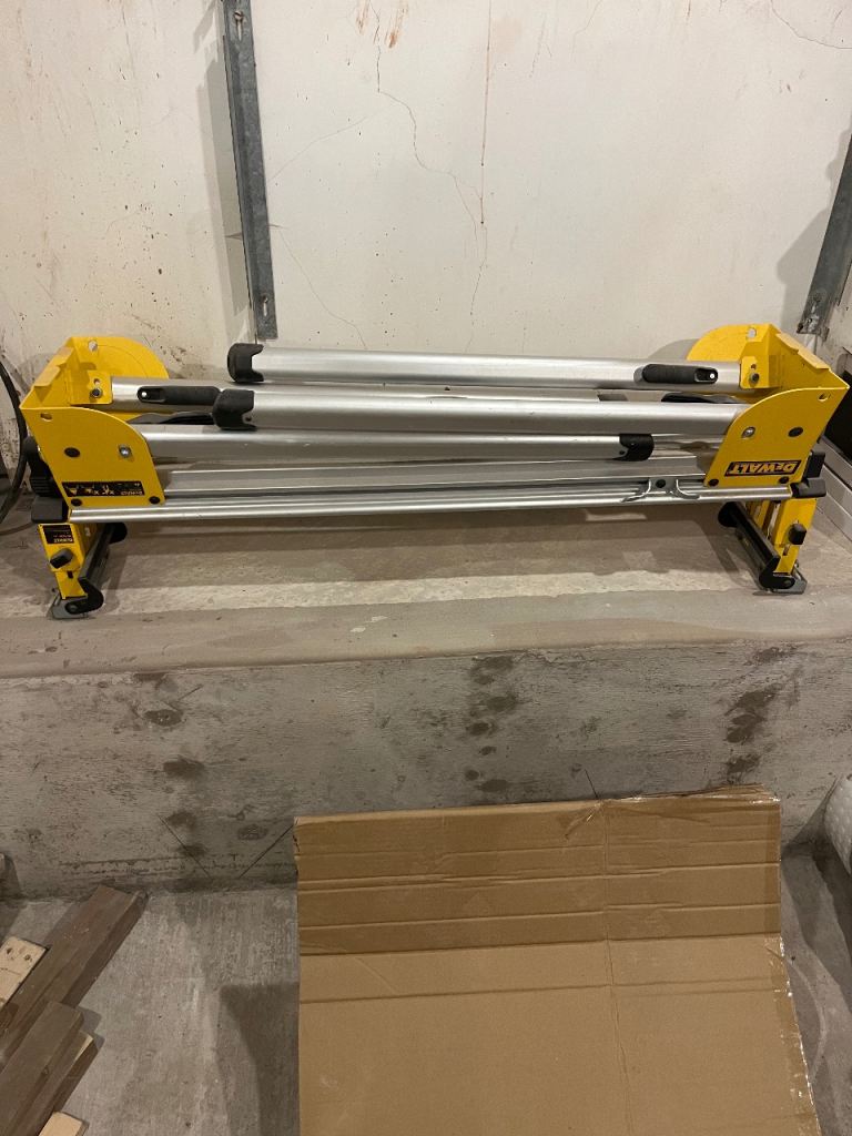 image for Dewalt DE7033 mitre saw stand and clamps 