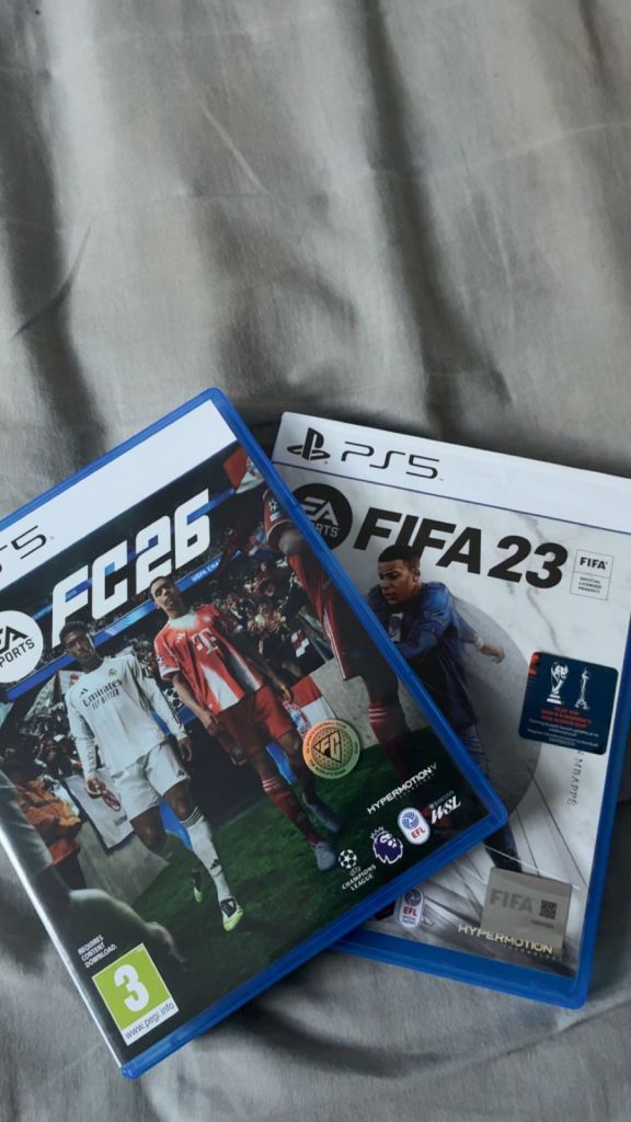EA FC 26 and FIFA 23 Playstation 5 PS5 Video Games Excellent Condition