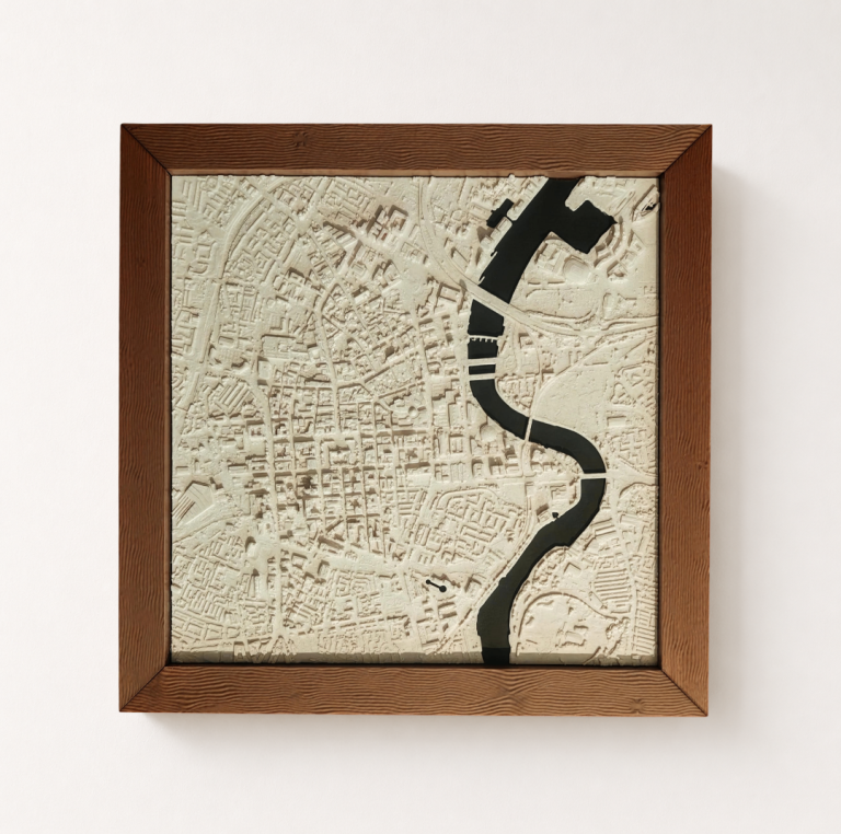 3D Printed City Map Wall Art – Belfast In Stock | 500+ Cities Available to Order