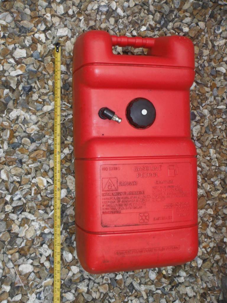 Red Outboard Motor Fuel Tank – Good Condition
