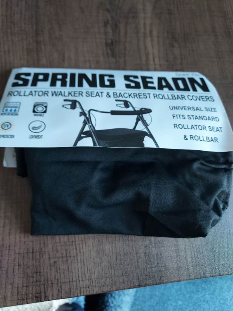 New Rollator Walker Seat & Backrest Rollbar Covers