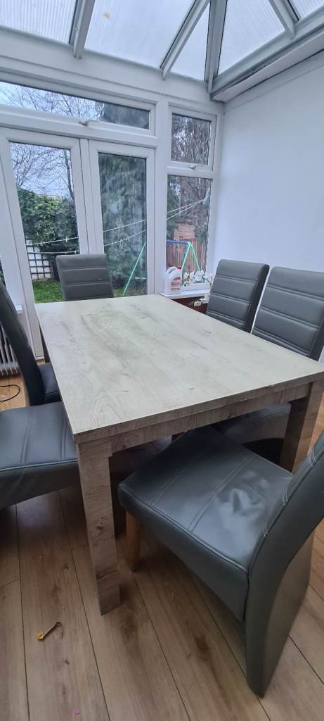 image for Dining table and 6 chairs