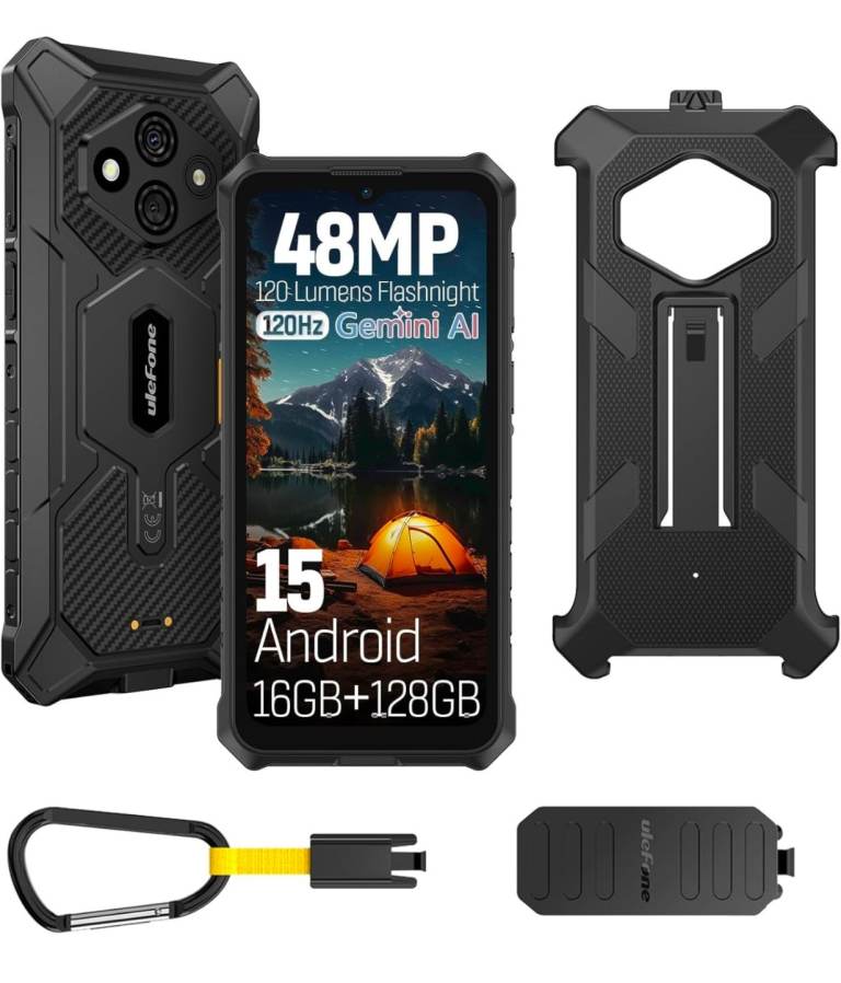 Ulefone RugKing 3 Pro Rugged Smartphone, 128GB/2TB TF, Android 15