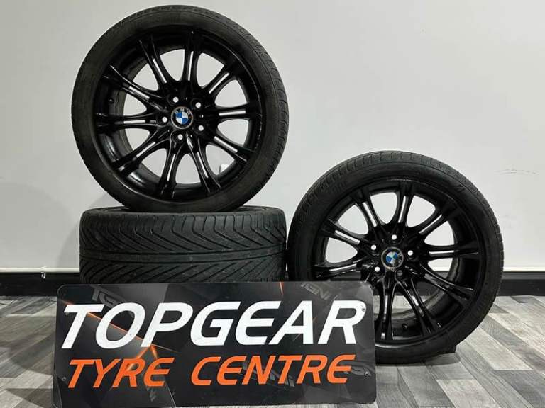 18" Genuine BMW 5 series E60 E61 MV2 Style Alloy Wheels & Tyres 5x120