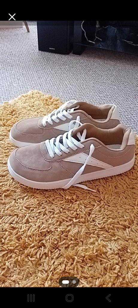 Brand New from Shein. Ladies Beige Suede Trainers 
