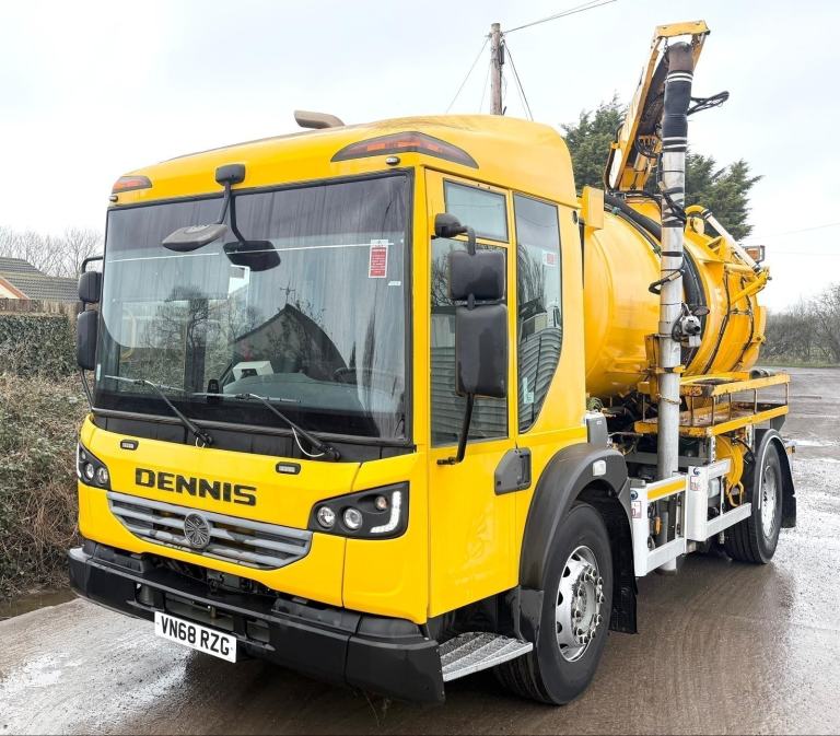 2019 DENNIS ELITE6 280 LHD WHALE GULLEY SUCKER VACUUM TANKER TIPPER JETTER EURO6