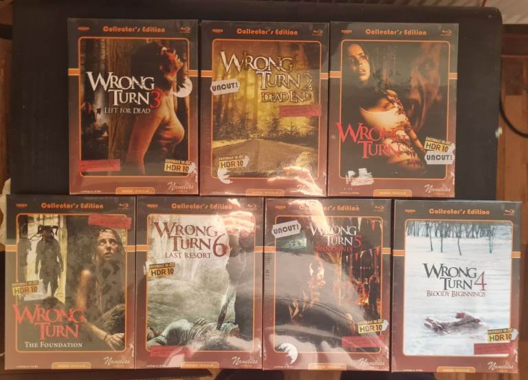 Wrong Turn Collector's Edition 4K HDR 10 Box Set – Brand New, Sealed, OOP