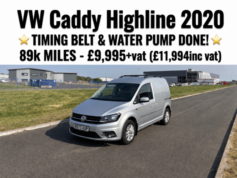 Volkswagen Caddy 2020 - TIMING BELT & WATER PUMP DONE 2025 Tailgate Model 