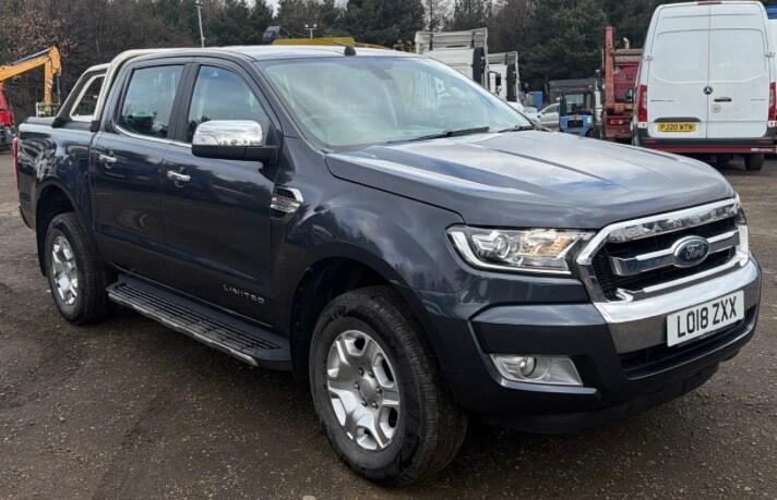 2018/18 FORD RANGER LIMITED DOUBLE CAB 2.2 TDCI EURO 6 ULEZ FREE PRICE PLUS VAT
