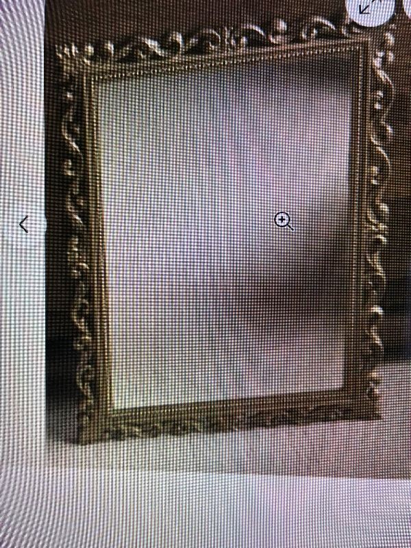 Vintage Wooden Ornate Wall Mirror Carved Detail