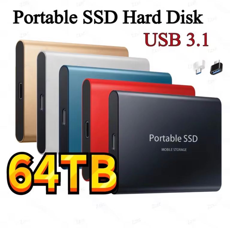 64TB External Hard Drive Disk Portable Memory Storage USB 3.0 HDD for PC Laptop Phone