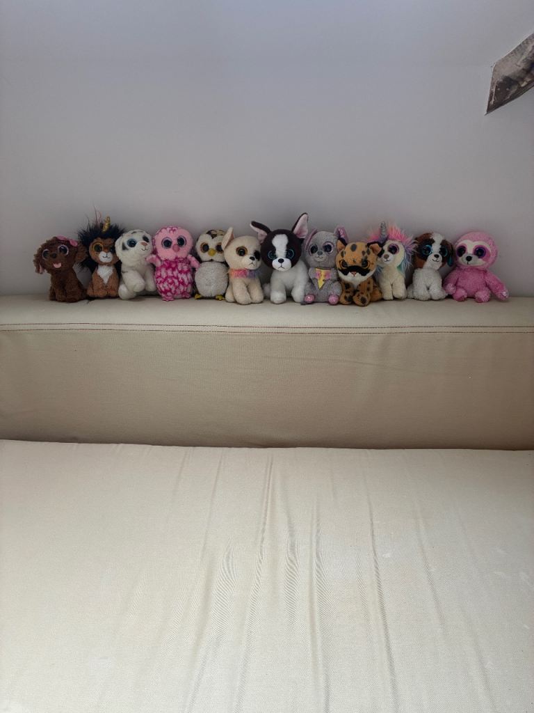 Collection of 14 Ty Beanie Boo Soft Toys