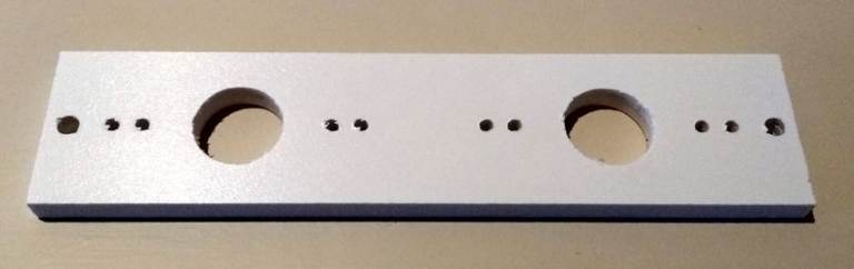 2 Gang Adapter Plate - For Mounting Pattresses on a DOUBLE 2 Gang Wall Box