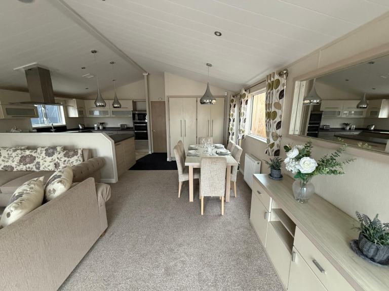 40x20 2 Bed Twin Lodge - DG, CH, Bath, Ensuite, Patio Doors - Offsite / Own Land