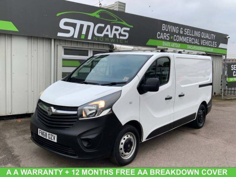 2018 Vauxhall Vivaro 1.6 CDTi 2900 Panel Van 5dr Diesel Manual L1 H1 Euro 6 (s/s) (95 ps) Panel V...
