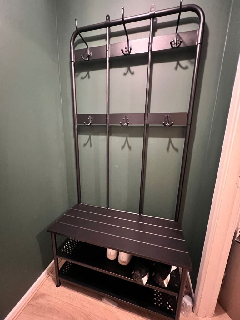 IKEA Shoe Rack / Hallway Storage – Black Metal