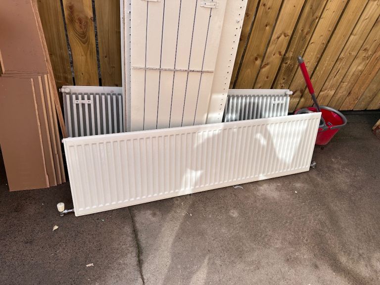 White Radiators – Various Sizes, Good Condition