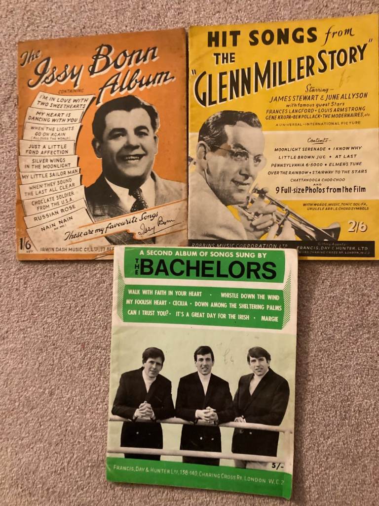 3 x Music Albums Original Sheet Music  All Good Condition