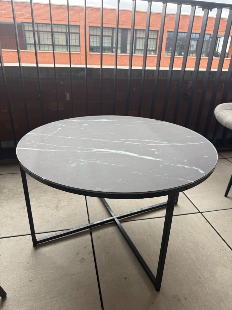 Marble-Effect Coffee Table 
