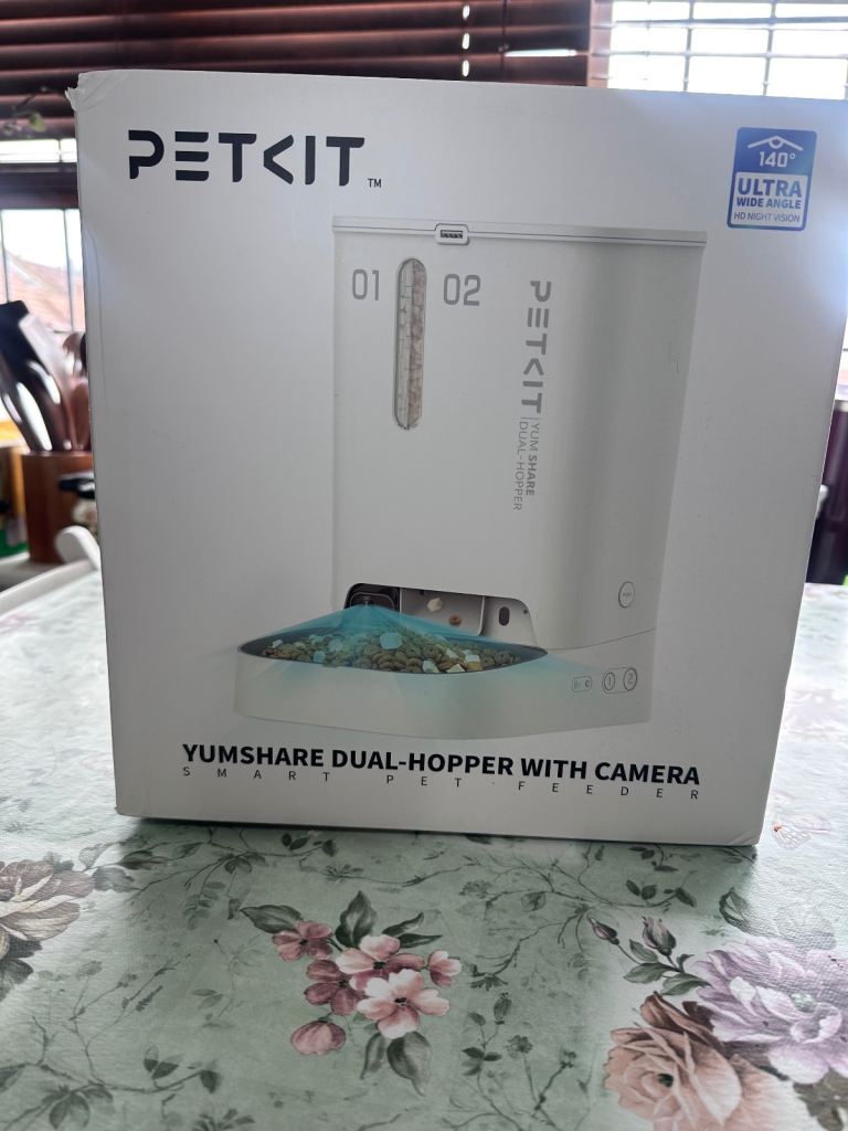 PETKIT Smart Pet Feeder (Dual Hopper + Camera) never used