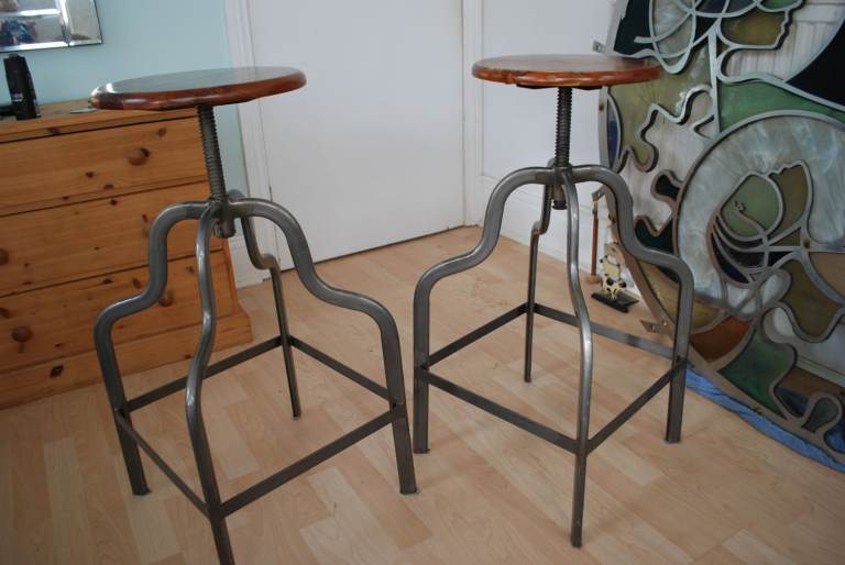 Mid Century Style Bolero Industrial High Stool