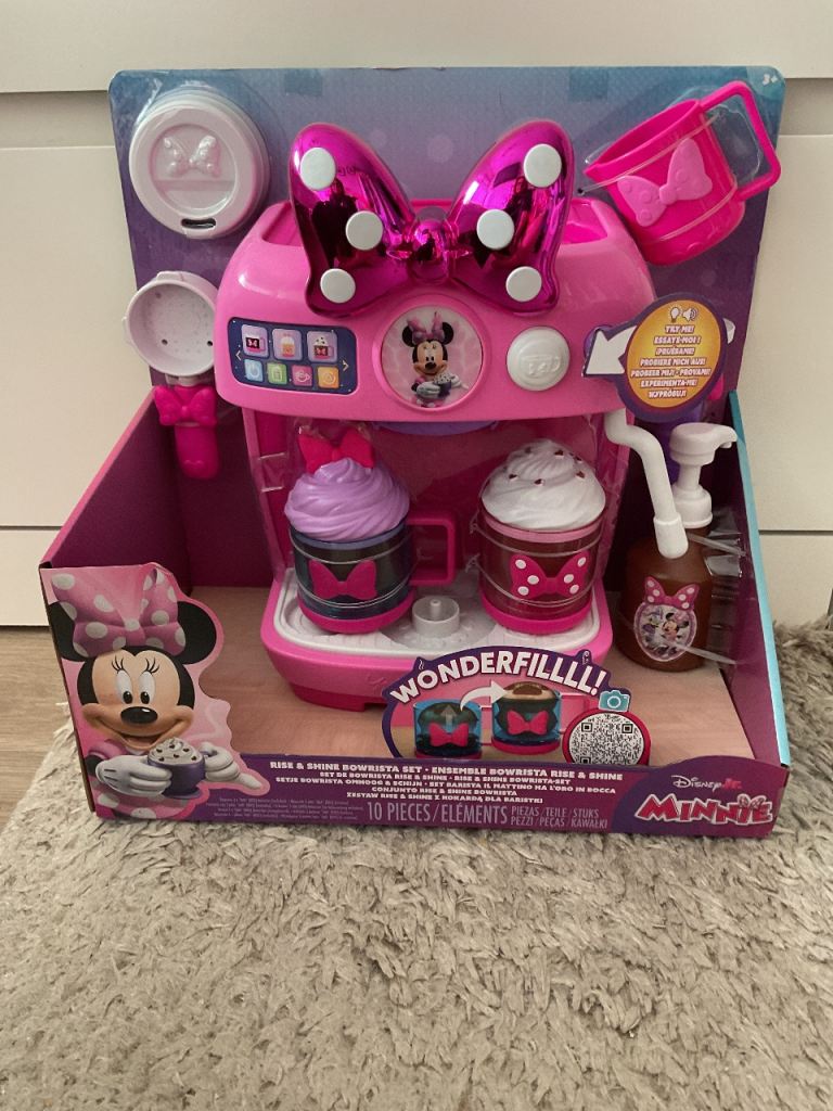 Disney Junior Minnie Mouse Rise & Shine Bowrista Playset, Children's Toy from 3 Years Just Play