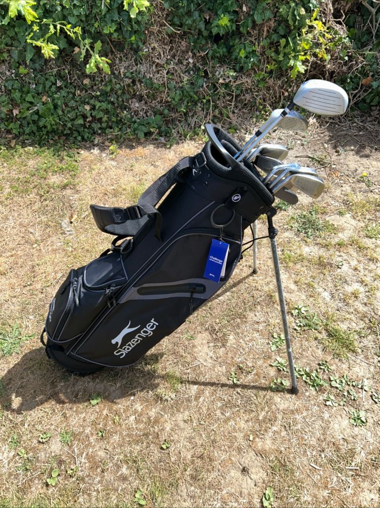 Ladies Golf Club Driver 5 Wood 4-9 Iron S Wedge Putter New Slazenger Stand Bag 