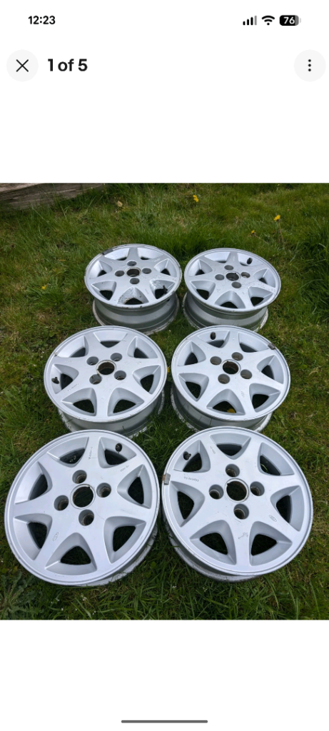 Ford Sierra Xr4x4 Wheels X6 5.1/2 X14 Ronal Capri ,cortina