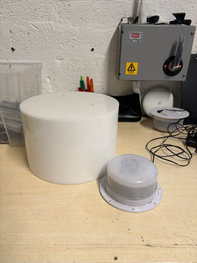 image for Round Acrylic Plinth and LED Colour Changing Lights