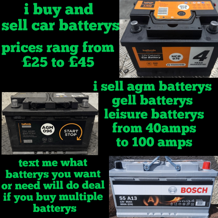 I buy and sell car batterys