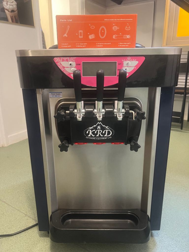 KRD Soft Serve Ice Cream Machine - Three Flavours, As Good As New