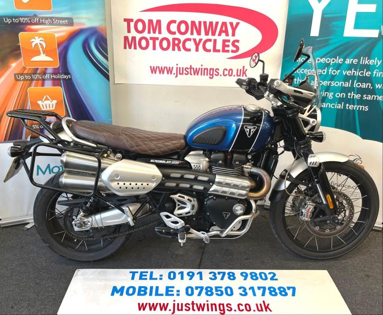 TRIUMPH SCRAMBLER 1200 XC, 2021(21), 1 OWNER, 16,821 MILES, FSH, £7495
