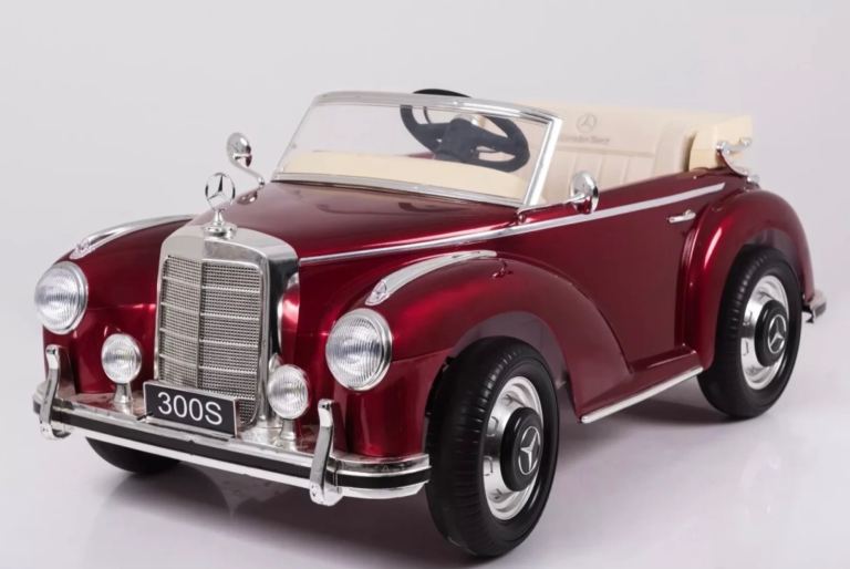 Vintage Kids Electric Car – Remote Control, Nearly New, Mercedes Style