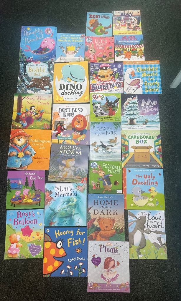 Large children’s / toddler / kids book bundle for sale inc Bluey, Peter Rabbit, Paddington