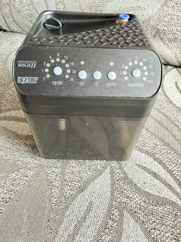 Exo Terra Monsoon Solo II High-Pressure Misting System for Reptile Terrariums