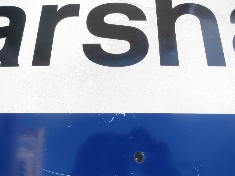 An Old Regional Railway Station Sign DARSHAM